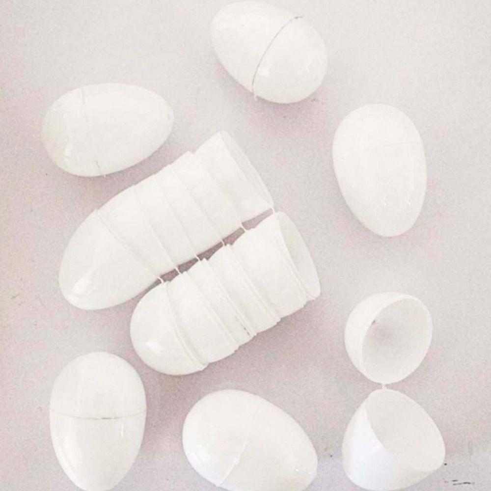 12 шт/24 шт Пластиковые заполняемые яйца Игрушки Аксессуары для вечеринки Декор Пасхальные яйца Пасхальная охота за яйцами,