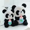 Plush Toy Giant Panda Holding Bottle Panda Doll Doll Children'S Birthday Temple Fair Gift