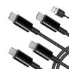 Портативный шнур питания 1 в 4 выхода, USB на 2 Type-C + 2 Micro, многопортовый зарядный кабель для мобильных телефонов, планшетов