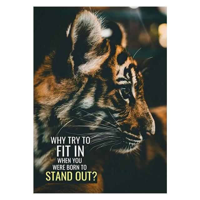 Лев Животное Декор Фреска Вдохновляющий Язык Плакат Картина на Холсте и Настенные Художественные Печати Для Гостиной Для Современного Домашнего Декора Без Рамы