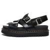 Terry II Leather Strap Sandals Unisex Sandals Black 26520001