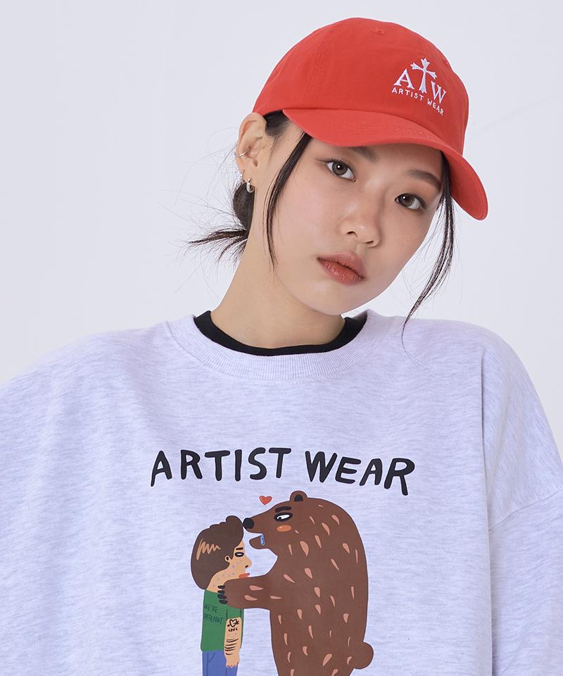 ARTISTWEAR [Atw] Бейсболка с вышитым логотипом Signature_Красный