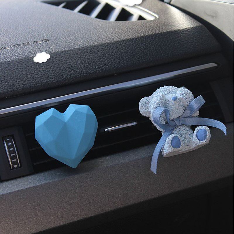 Cute Teddy Bear Bows Bear Car Aromatherapy Air Conditioner Air Outlet Decoration Creative Car Perfume Fragrant Stone