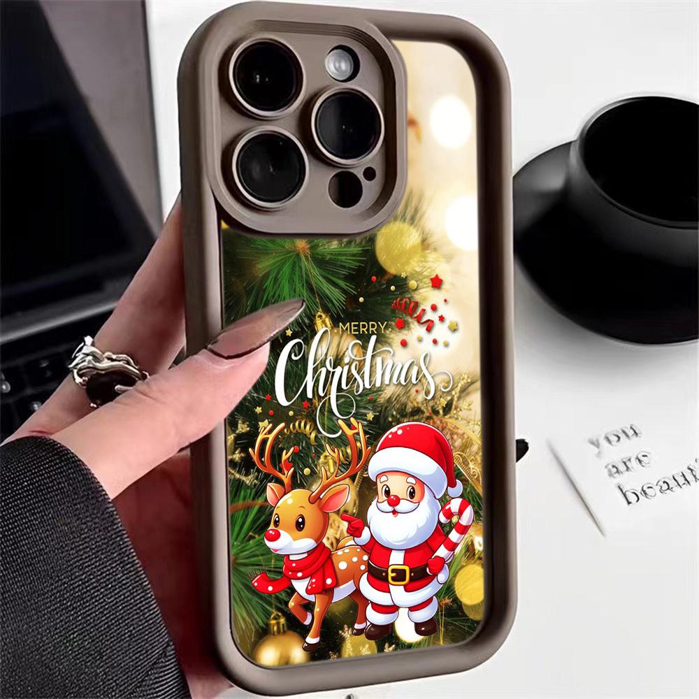 Мягкий чехол Sky Eye Ladder для Xiaomi 14T Redmi 13c 14c Note 13 Pro Все модели Xiaomi Redmi Чехлы для телефонов NY33 Счастливого Рождества Санта-Клаус Рождественская елка