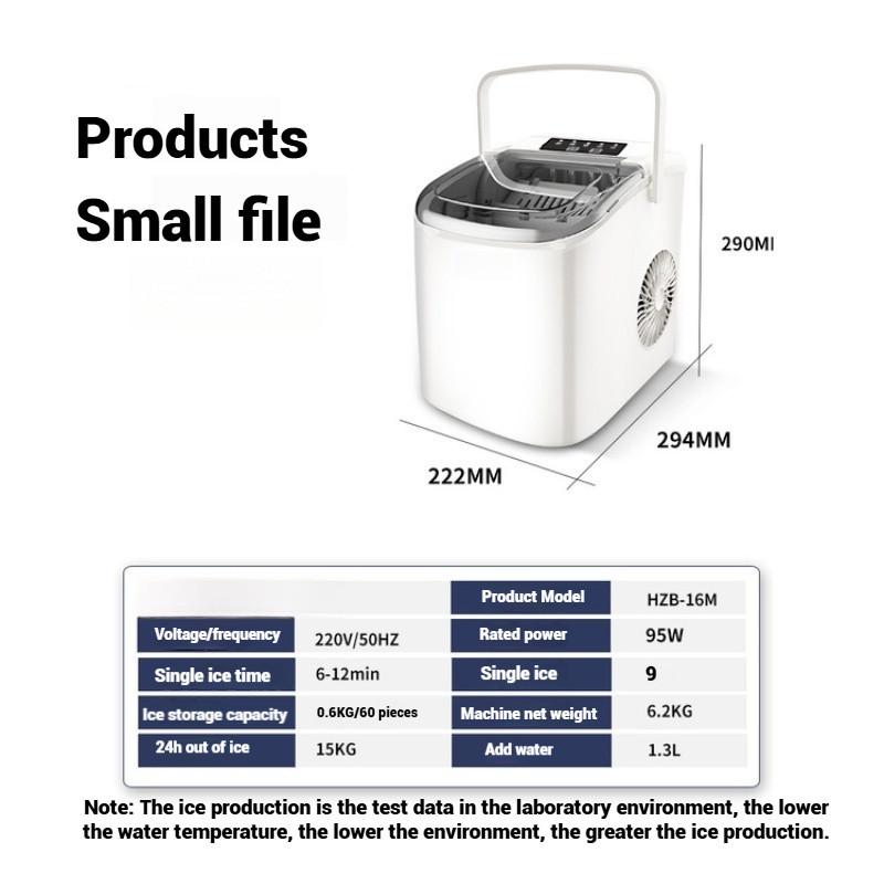 Бытовой автоматический самоочищающийся льдогенератор, бесшумная работа, машина для производства льда, маленький электрический льдогенератор для кубиков льда