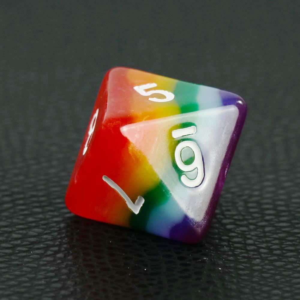 Набор игральных костей DND Rainbow Polyhedral Dice 7 шт. Игровые кости для настольных игр, аксессуары