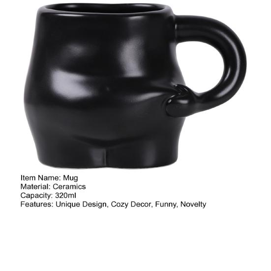 Кружка для кофе Fat Belly объемом 320 мл, симпатичная керамическая кружка, забавные чашки для завтрака ручной работы, новинка