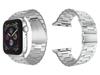 Steel Strap for Apple Watch Series 3 4 6 7 8 Se Ultra 42mm 44mm 45mm 49mm - Color: Silver