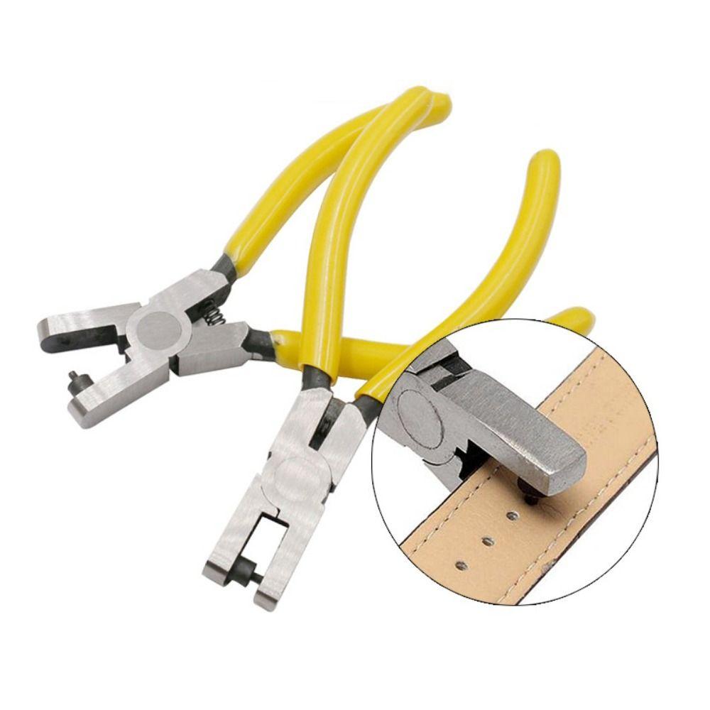 2 PCS Hole Punch Plier Punch Tool Eyelet Puncher Snap Tool Universal Hole Pliers  Belt