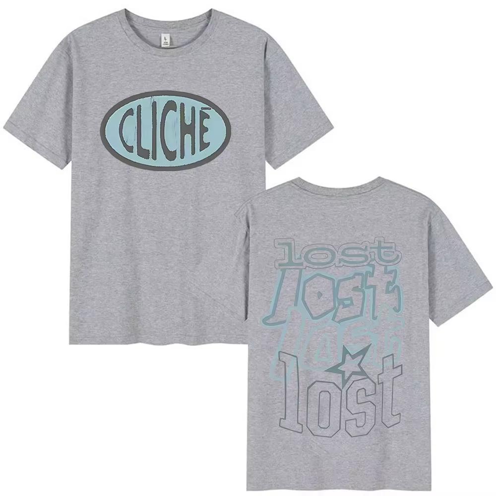 Модные футболки Rapper MGK Lost Americana Tour Высокое качество UNISEX Женские Хип-хоп Оверсайз Короткий рукав YK Футболка Летняя
