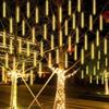 30/50CM LED Meteor Shower Rain Lights Waterproof Falling Raindrop Fairy String Light for Christmas Holiday Party Patio Decor