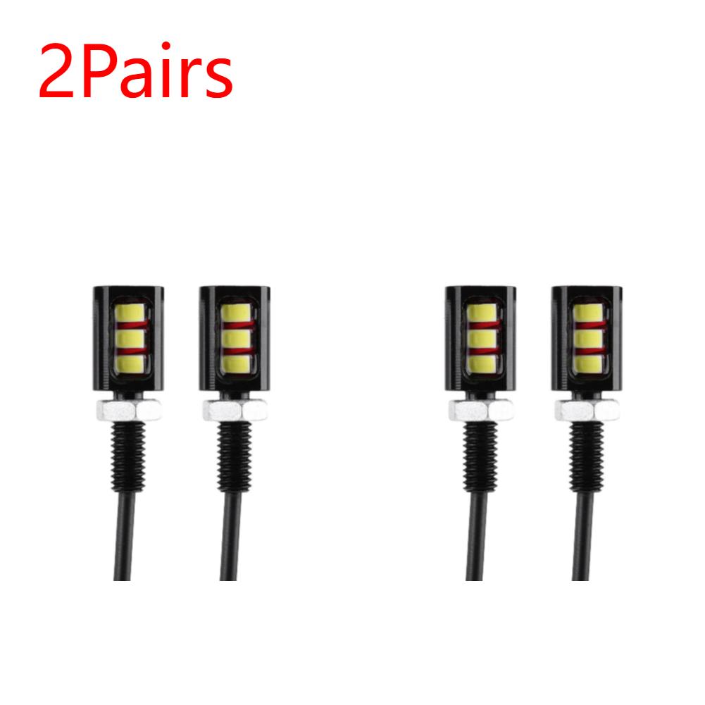 1-4 пары винтов для номерного знака, универсальные винтовые болты, 3 светодиодных фонаря, энергосберегающие для 12 В автомобиля, мотоцикла