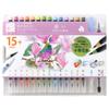 Akashiya Brush Pen Watercolor Brush Color 14 Colors 2 Sets Pale Japanese Traditional Colors + CA350S-02