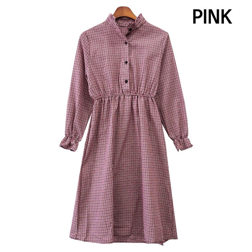 Dress For Women Check Pattern