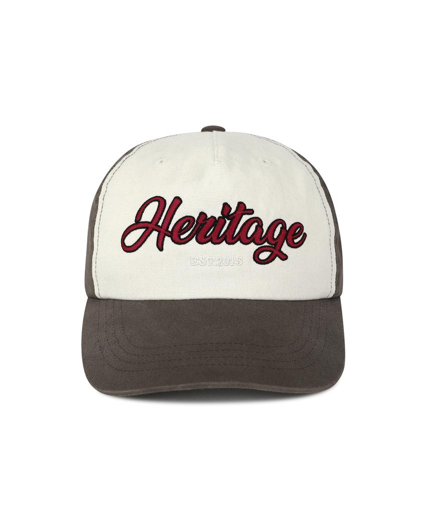 Кепка VERUTUM Heritage Logo, био-стирка, кремово-коричневая