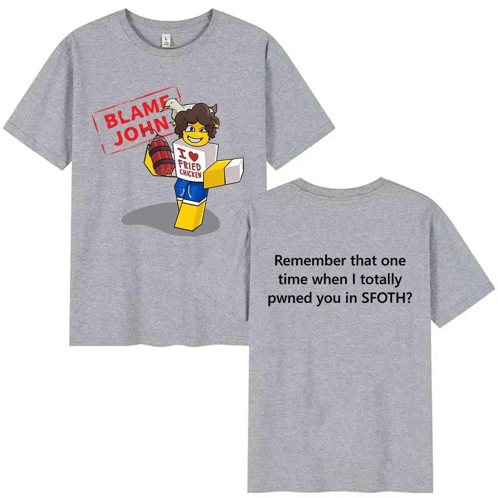 Мем Футболки Смешные Виноват Джон Шедлетски Забытый Ретро Харадзюку Оверсайз Футболка Принт Хлопок Модная Футболка Унисекс