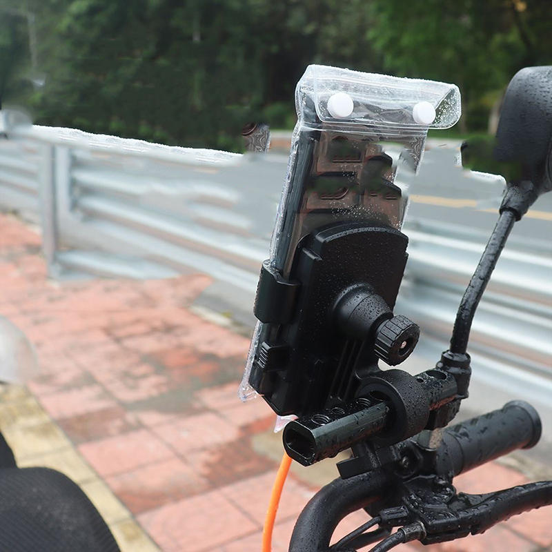 5 шт. Сумки для телефона для велоспорта на открытом воздухе, крепление для велосипеда, водонепроницаемые прозрачные чехлы для защиты сенсорного экрана мобильного телефона