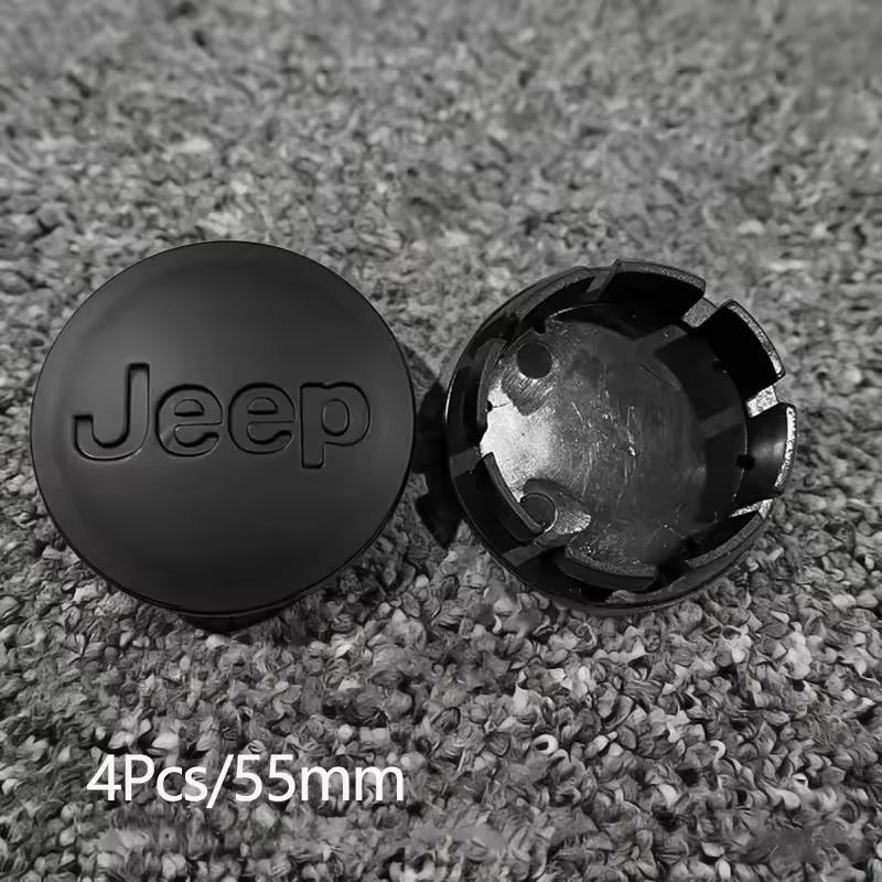 4Pcs Original Car Wheel Center Hub Cap Cover For Jeep Renegade Compass Grand Cherokee Wrangler jk Gladiator Patriot Liberty QTMYN1