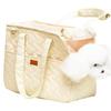 Okiki Dog Cat Pet Carrier Bag with Mat Small Dog Cat Rabbit Carrier Bag Pet Tote Shoulder Bag 2WAY Cloth Outing Disaster Prevention Evacuation Walk