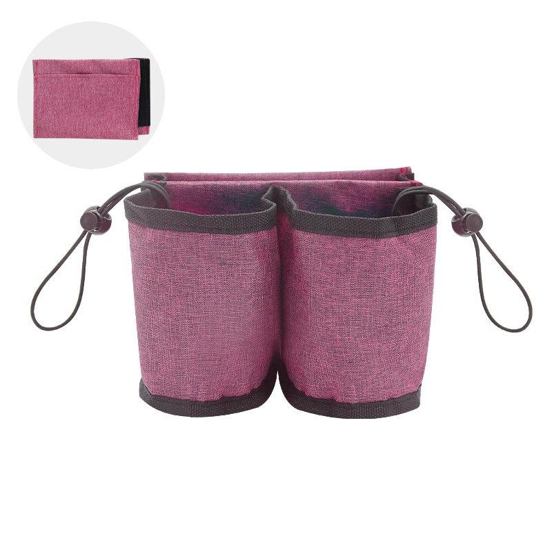 1PC Luggage Travel Cup Holder Oxford Cloth Free Hand Luggage Drink Bag Portable Travel Cup Storage Bag Fits All Suitcase Handles