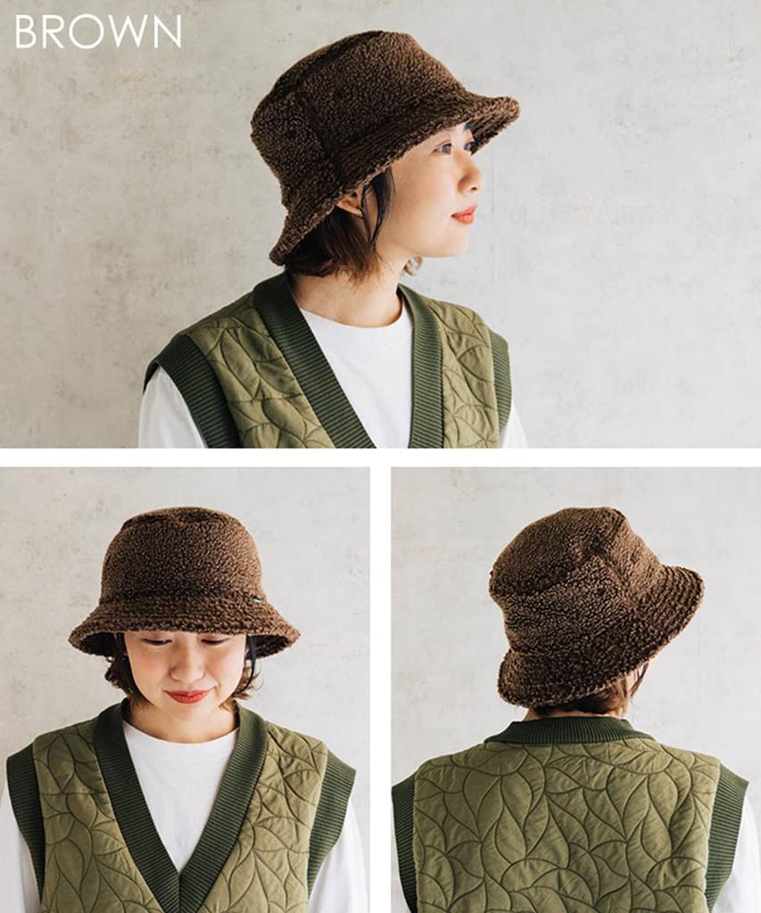 Nakota Пигмент Боа Ведро и Голова дюймы дюймы дюймы Коричневая Шляпа, Мужская Женская, Осень/Зима, Пушистая, Модная, Боа, Окружность Прибл.. 22.2-23.2