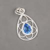 Tanzanite Handmade Gemstone Pendant, 925 Solid Sterling Silver Pendant Antique Jewelry, Pendant For Engagement Gift