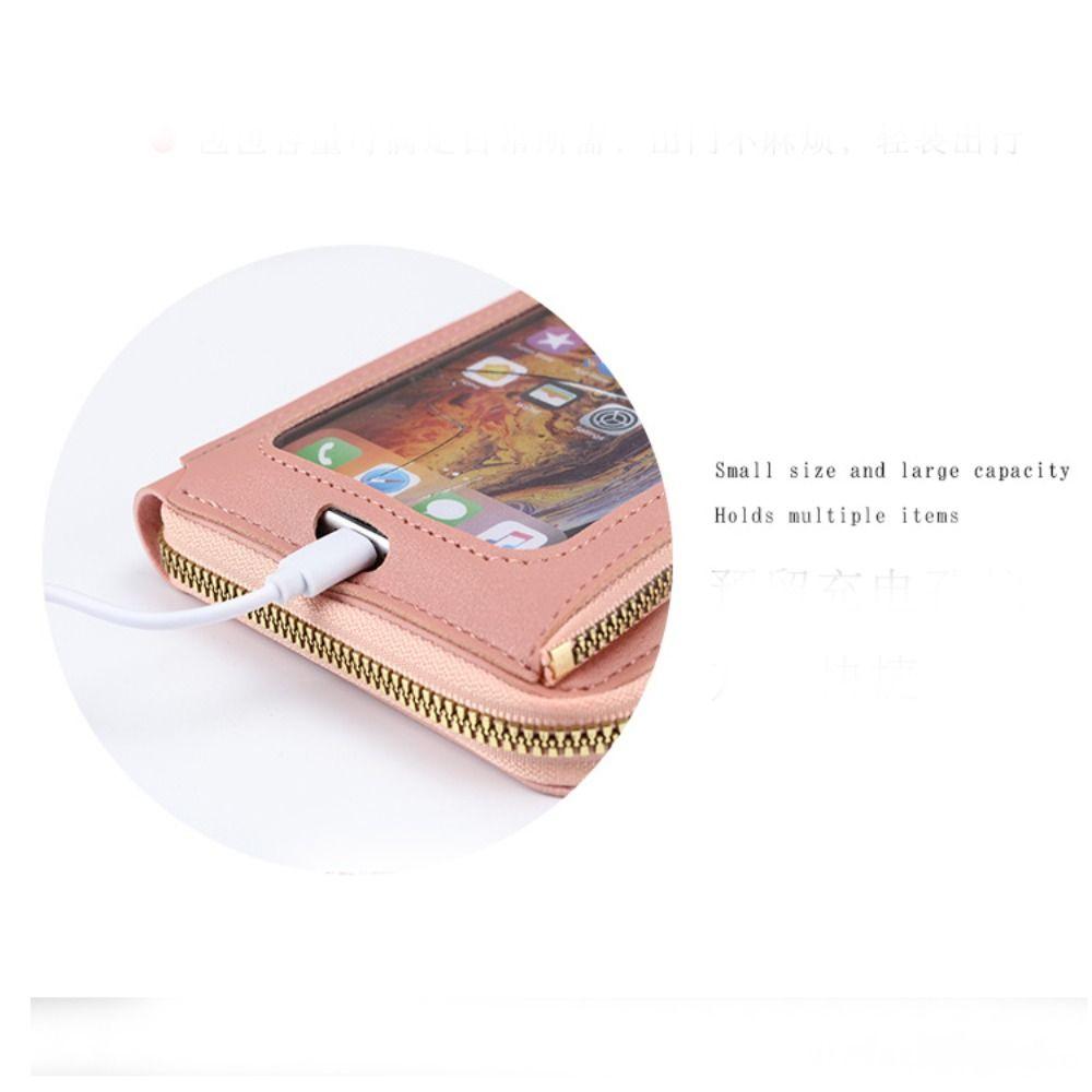 6 Colors Cell Phone Purse Large Capacity Women Wallet Girls Accessories Crossbody Phone Bag  Female