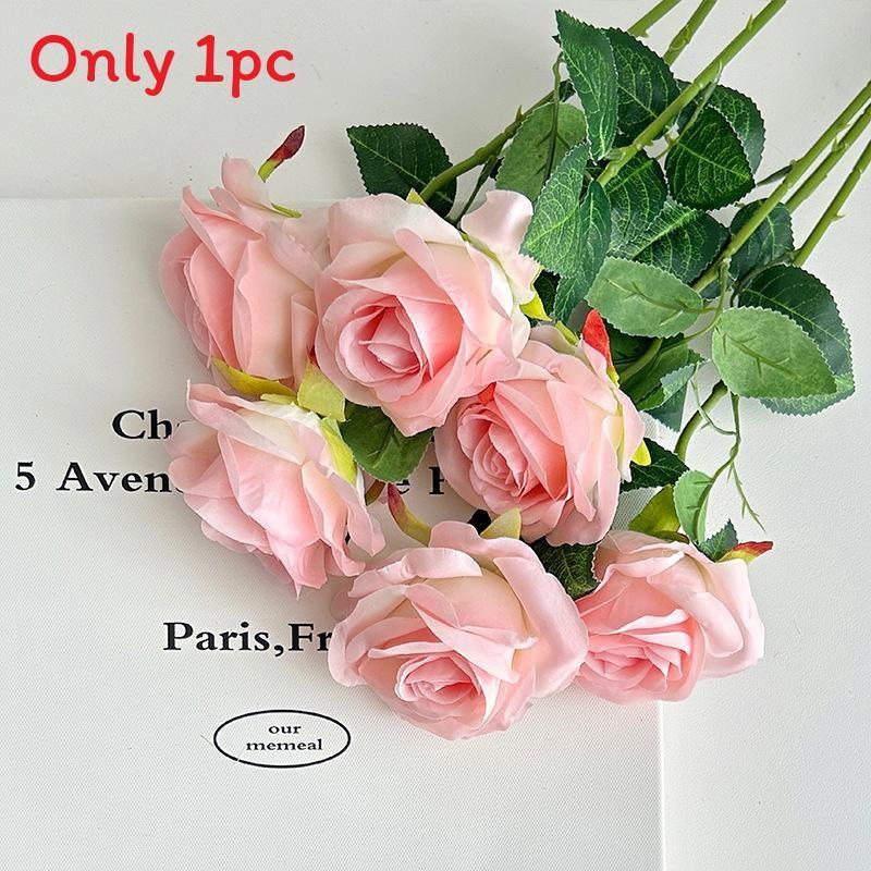 Artificial Silk Rose Flower For Wedding Party Home Decor Wall Display Arrangement