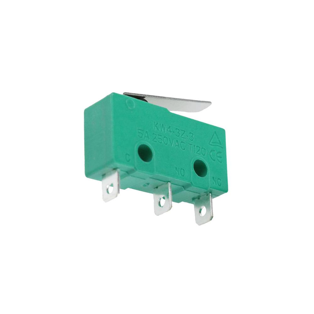 Микроконцевой выключатель KW4-3Z-3 Маленький микровыключатель с рычагом Нормально разомкнутый