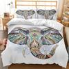 3D Bohemian Bedding Set King Queen Bed Duvet Cover Pillowcases 2/3pcs Animal Cover Set Kid Adult Gift Exotic Style