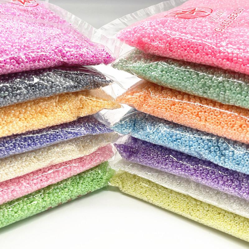 1000шт(15g) 2 мм Эффект Кремовый Шарм Чешское Стекло Бисер DIY Браслет Ожерелье Бусины для Изготовления Украшений Аксессуары