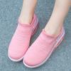 Women's Lace-up Breathable Mesh Platform Rocker Shoes Casual Sports Shoes