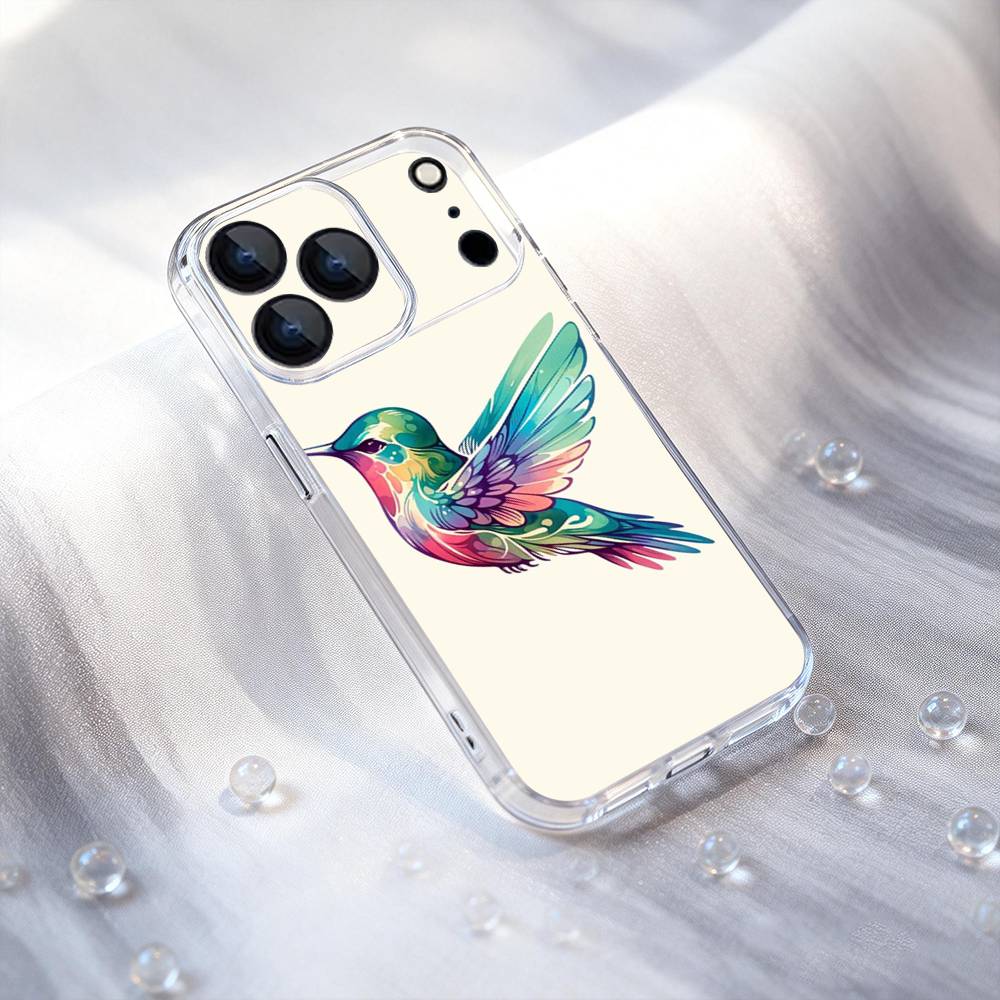 Bird Hummingbird Phone Case For iPhone 17,16,15,14,13,12,11,Pro,XS,Max,XR,Plus,E,SE4,Mini Shockproof Soft Cover Transport