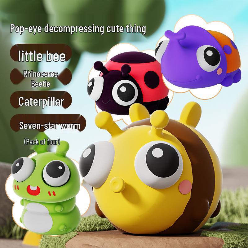 Press Pop Eyes Squeeze Toy - Cute & Fun Stress Reliever for Kids