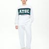Anta Lifestyle Series Letter Round Neck Pullover Fleece Hoody Men sweatshirt Paper-White 152348706-1