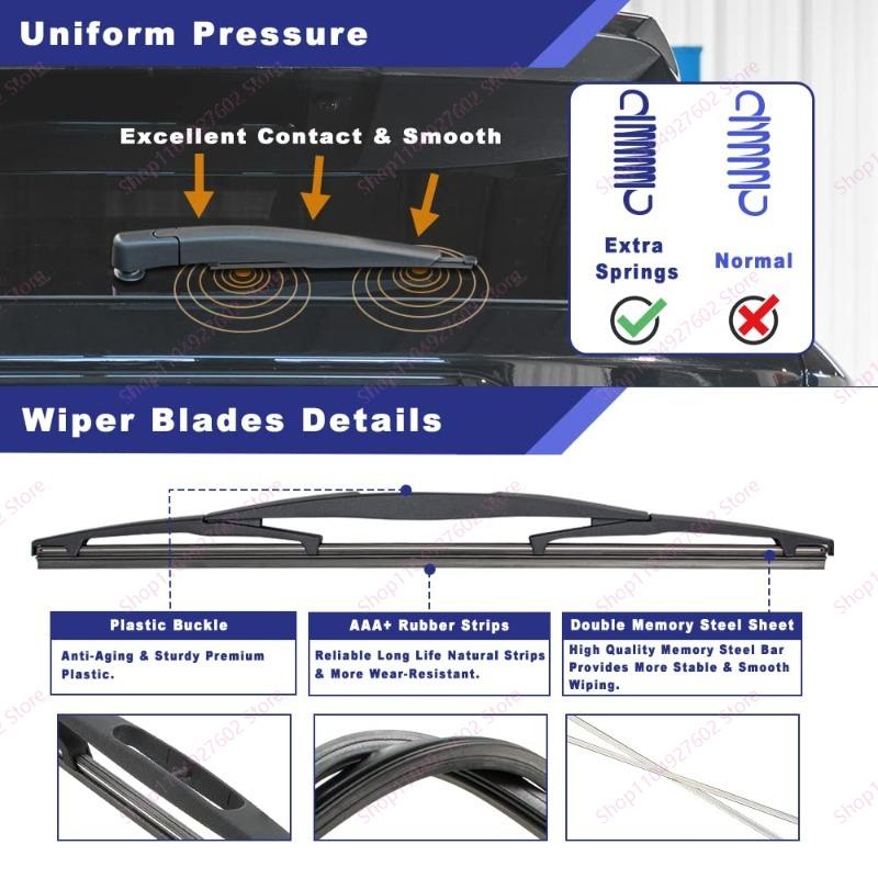 1Set Car Rear Windshield Wiper Arm Blade Set for HONDA CRV CR-V 2007 2008 2009 2010 2011 76720-SWA-003 76720SWA003