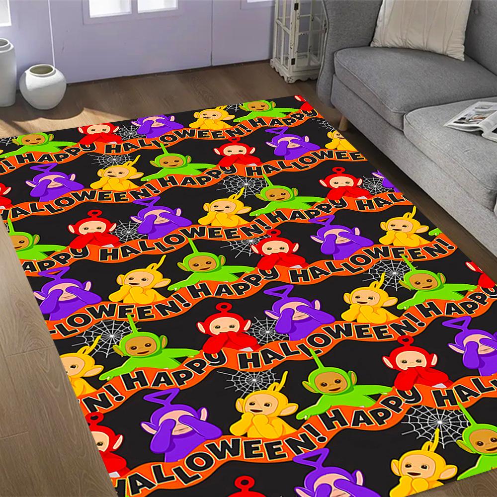 Teletubbies Friends Themed Anti-Slip Rugs - Polyester Home Decor, Suitable for Bedrooms, Living Rooms, Doorways, Studios, and Decorations