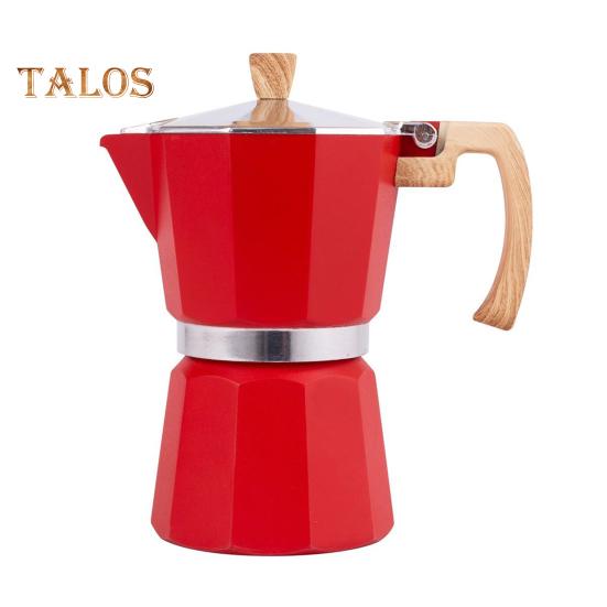 Кофеварка Moka Pot Espresso, простая в очистке, кофеварка для плиты, алюминиевый итальянский дизайн, кубинская кофеварка для насыщенного вкуса