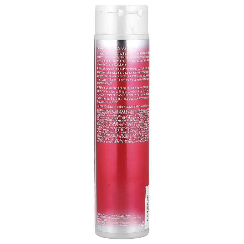 Joico, Colorful, Устойчивый к выцветанию шампунь, 300 мл (10,1 жидких унций)