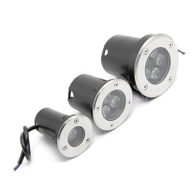 Светодиодный подземный светильник 1 Вт, 3 Вт, 5 Вт переменного тока, 85-265 В, водонепроницаемый IP68, лампа для наружного грунта, садовой дорожки, пола, погребенного двора, пейзажа