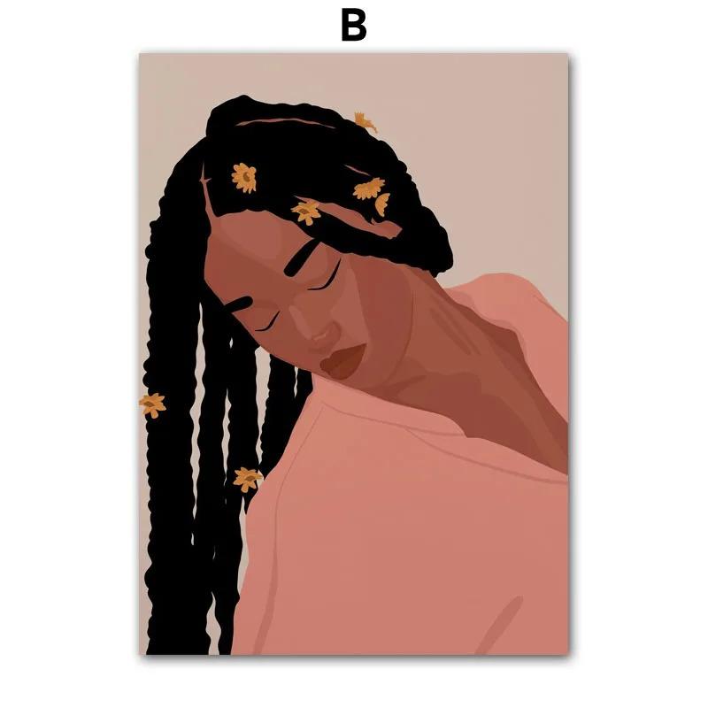 Sunny Holiday Bikini Black Woman Fashion Girl Wall Art Canvas Painting Posters Living Room Decorative Print Wall Pictures Home