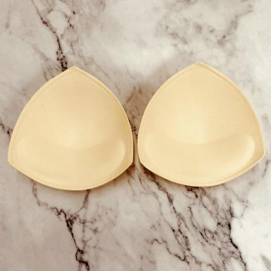 Bra Pad Insert Cup Inserts Removable Sewn Push Up Bra Triangle Breast Enhancer