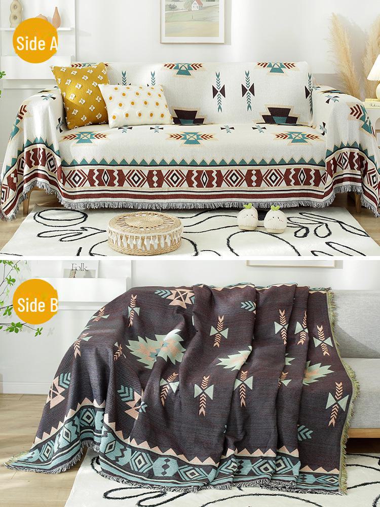 Универсальный чехол для дивана в скандинавском стиле - летнее одеяло на все времена года, подходит для одно- и трехместных диванов