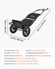 VEVOR Bike Cargo Trailer 27 kg Load 3-in-1 Bicycle Wagon Cart Folding, Backpack/Trailer/Pushcart/ Mode with 305 mm Wheels