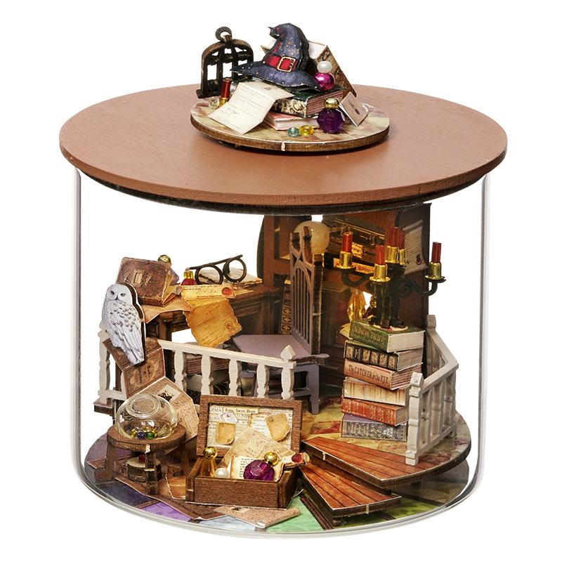 Серия 'Бутылка мечты' DIY мини-домик модель-конструктор - 3D ручная работа архитектурное украшение в стиле бутылки и уникальный подарок для дома/о