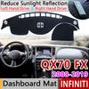 Для Infiniti QX70 FX35 FX37 FX45 FX50 2008~ S51 Противоскользящий коврик на панель приборов Защитная накладка на панель Солнцезащитный коврик на панель Автомобильные ковровые аксессуары