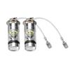 2Pcs H3 6000K 100W LED 20SMD High Power Fog Driving DRL Light Bulbs HID