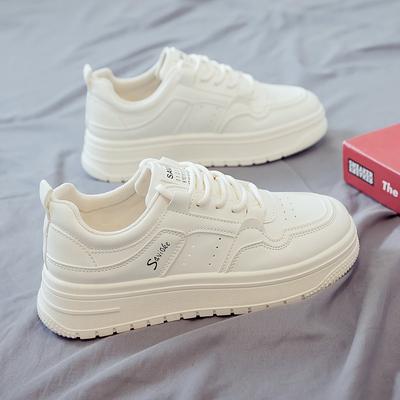 Осень Новые Маленькие Белые Туфли Женские Студенческие Кеды на Платформе Модные На Шнуровке Повседневные Кроссовки Вулканизированная Обувь chaussures femme