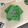 2-13Y Children T-shirt Cat Printed Kids Clothes 100% Cotton T-shirt Tops Tee Boys Girls Baby Tee