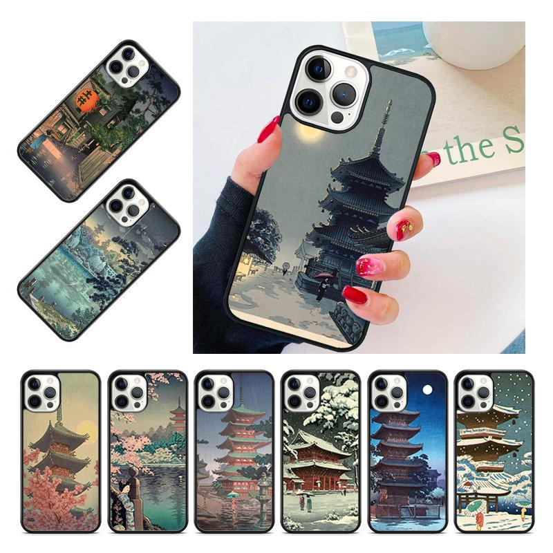 Укиё-э Японский стиль Искусство Живопись Чехол Для iPhone 17 Air 15 16 14 13 12 Pro Max 11 Pro Max Plus Чехол для телефона
